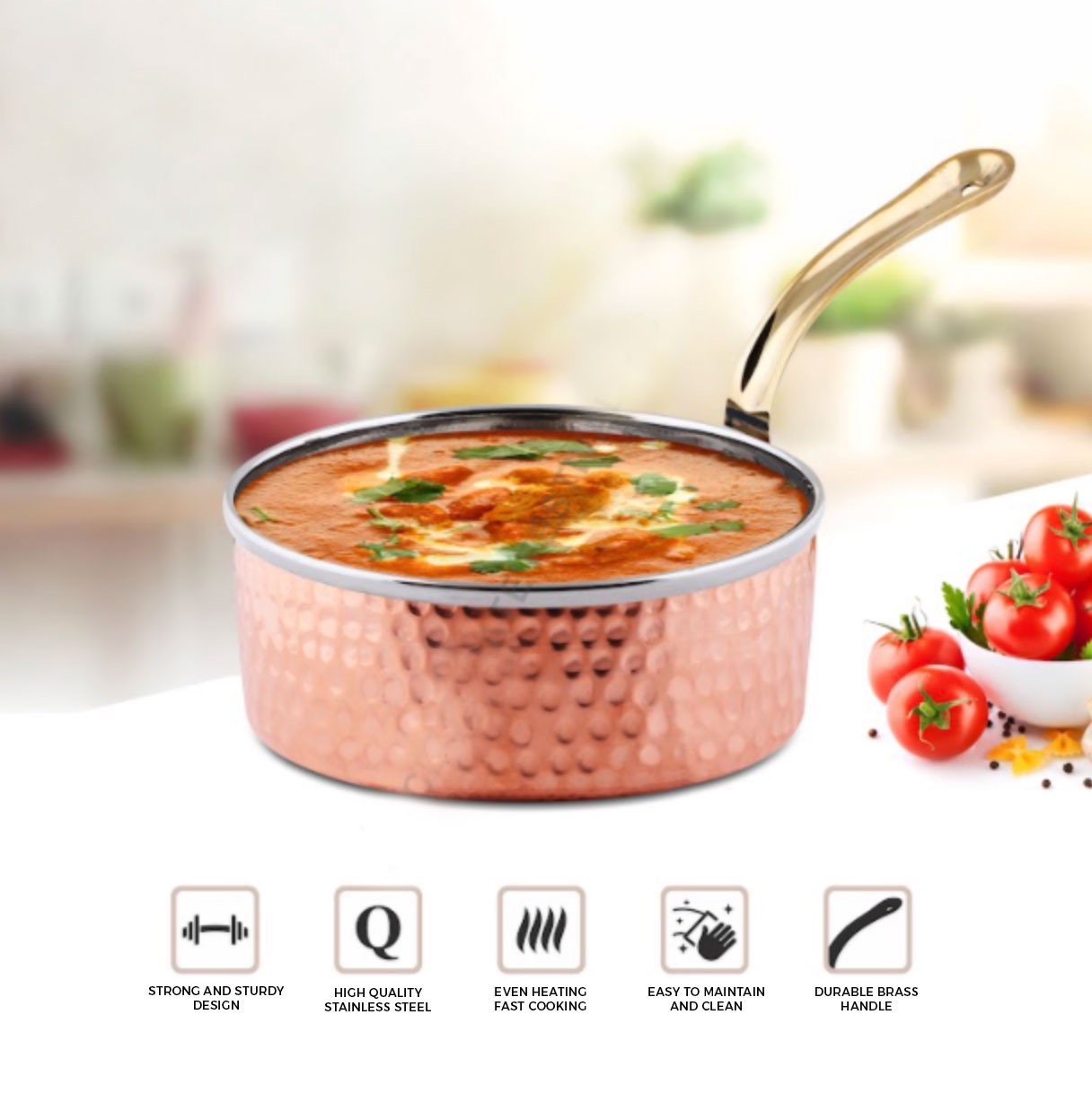 Serving Sauce pan Big-Copper